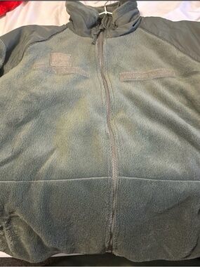 Men's Full-Zip Fleece Jacket - Gray (Air Force) Old Air force jacket (New)